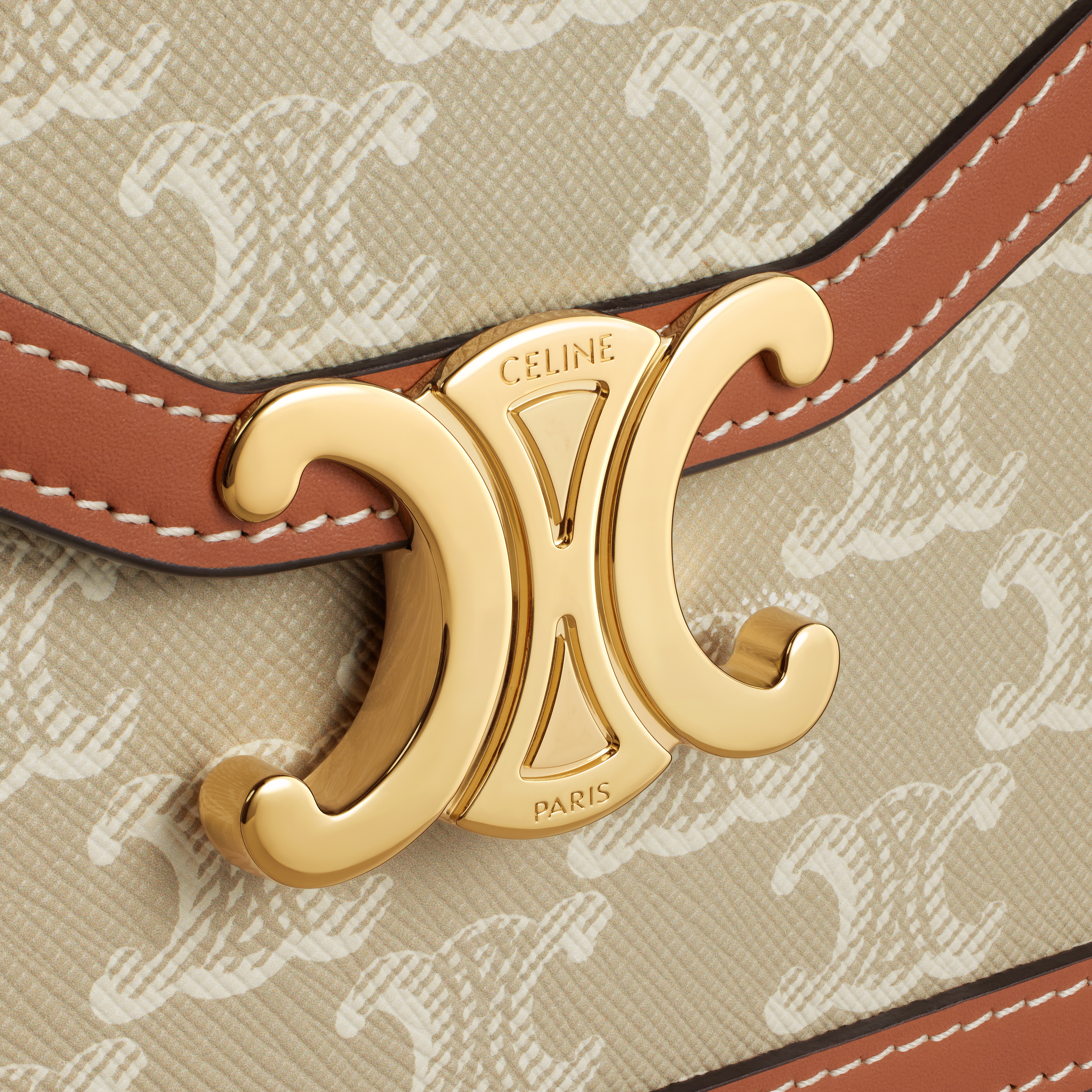 ENVELOPPE BAG in Triomphe Canvas and calfskin - 5