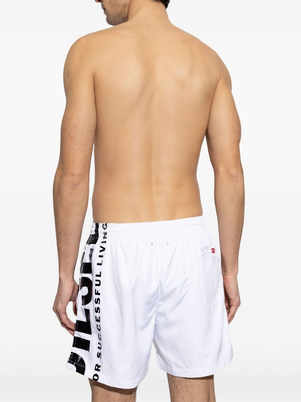 logo-print swim shorts - 4