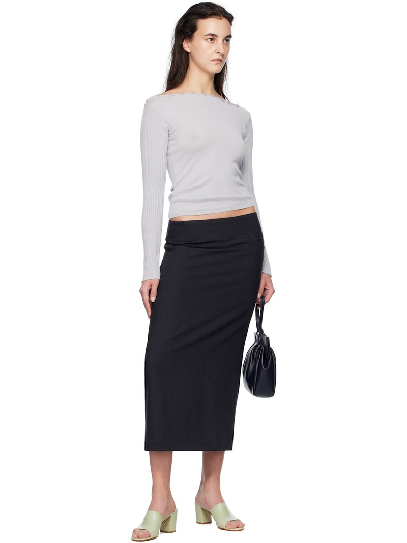 paloma wool Navy Olya Maxi Skirt outlook