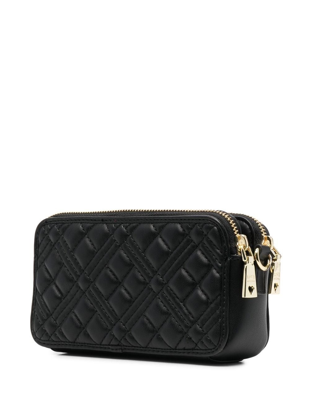 logo-plaque quilted satchel bag - 3