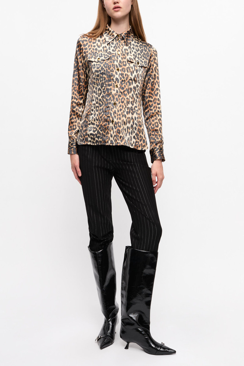 LEOPARD PRINT SATIN SHIRT 4