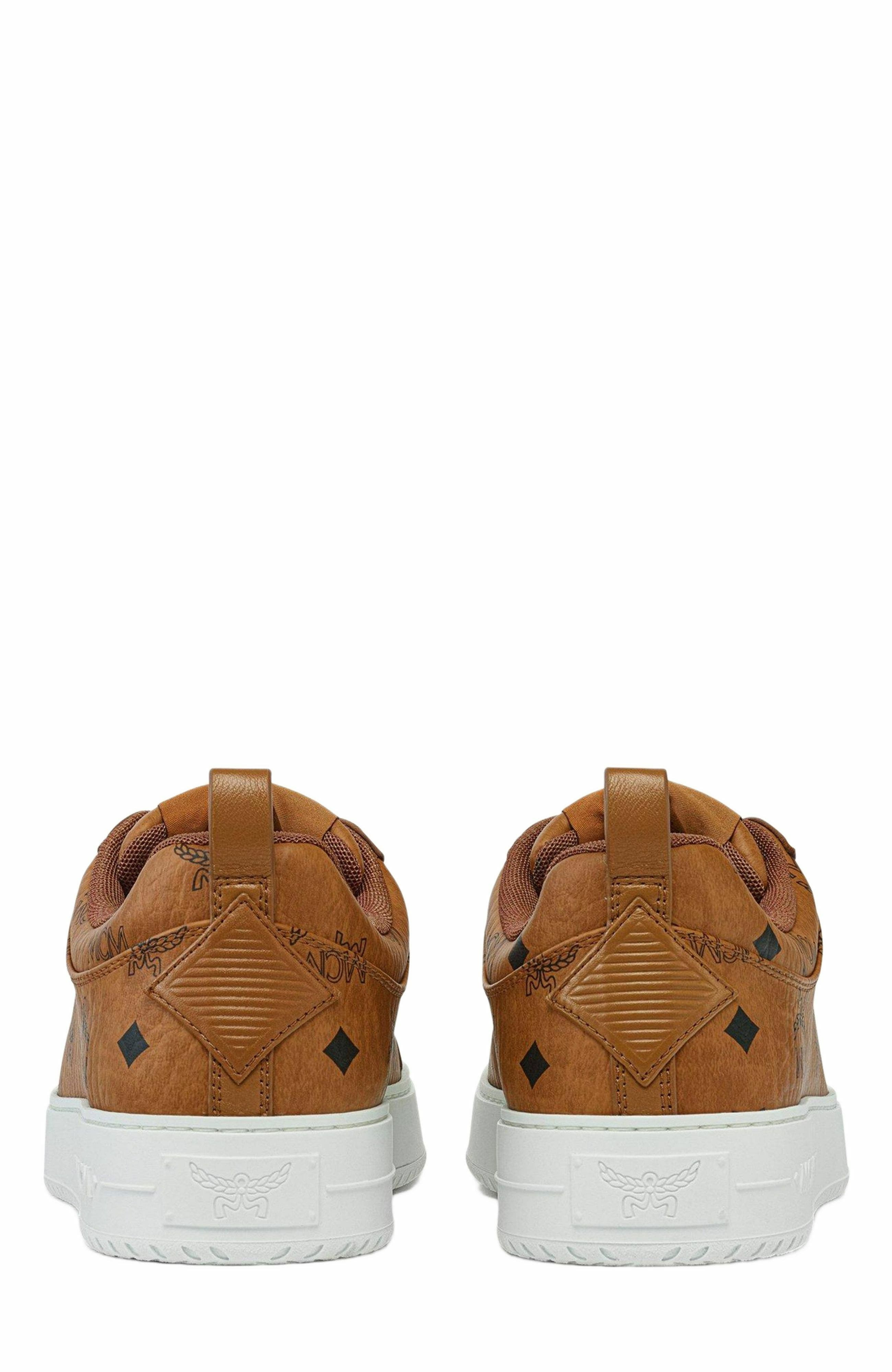 MCM Neo Terrain Lo Sneakers in Visetos in Cognac at Nordstrom - 3
