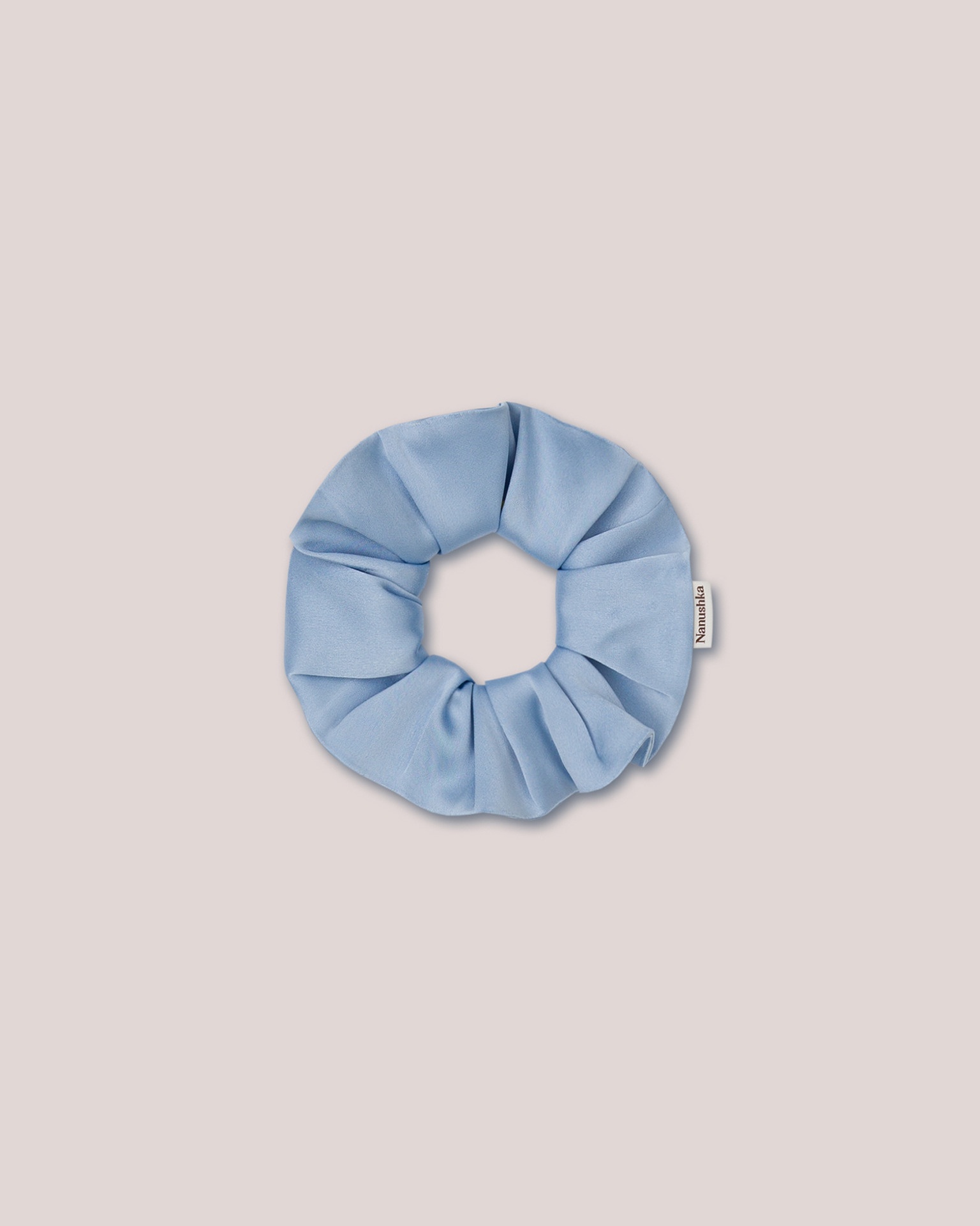 LOU - Satin scrunchie - Ice blue - 1