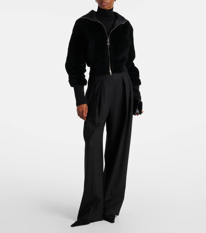 Victoria Beckham Shearling bomber jacket outlook
