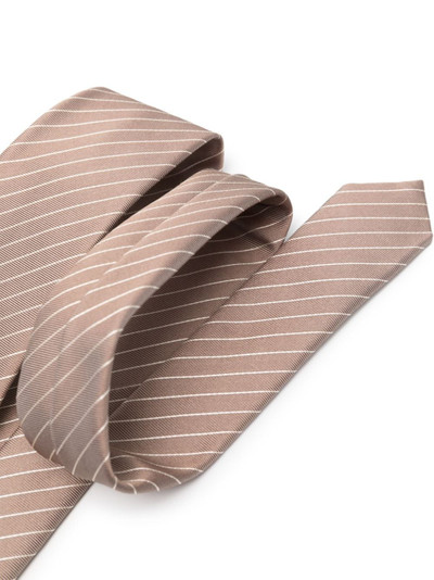 EMPORIO ARMANI striped silk tie outlook