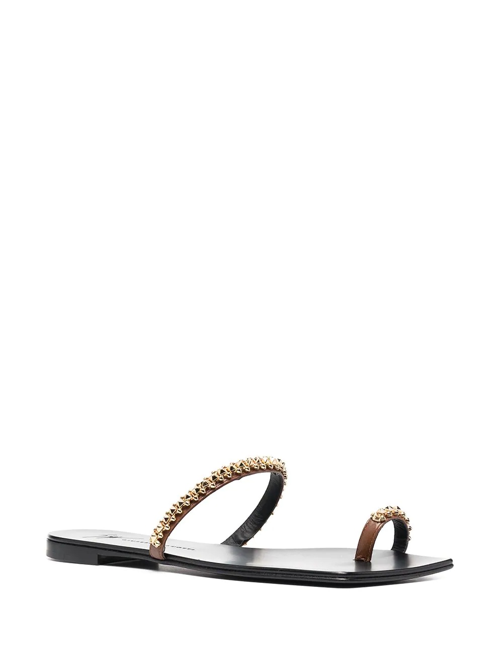 rockstud-embellished flat sandals - 2