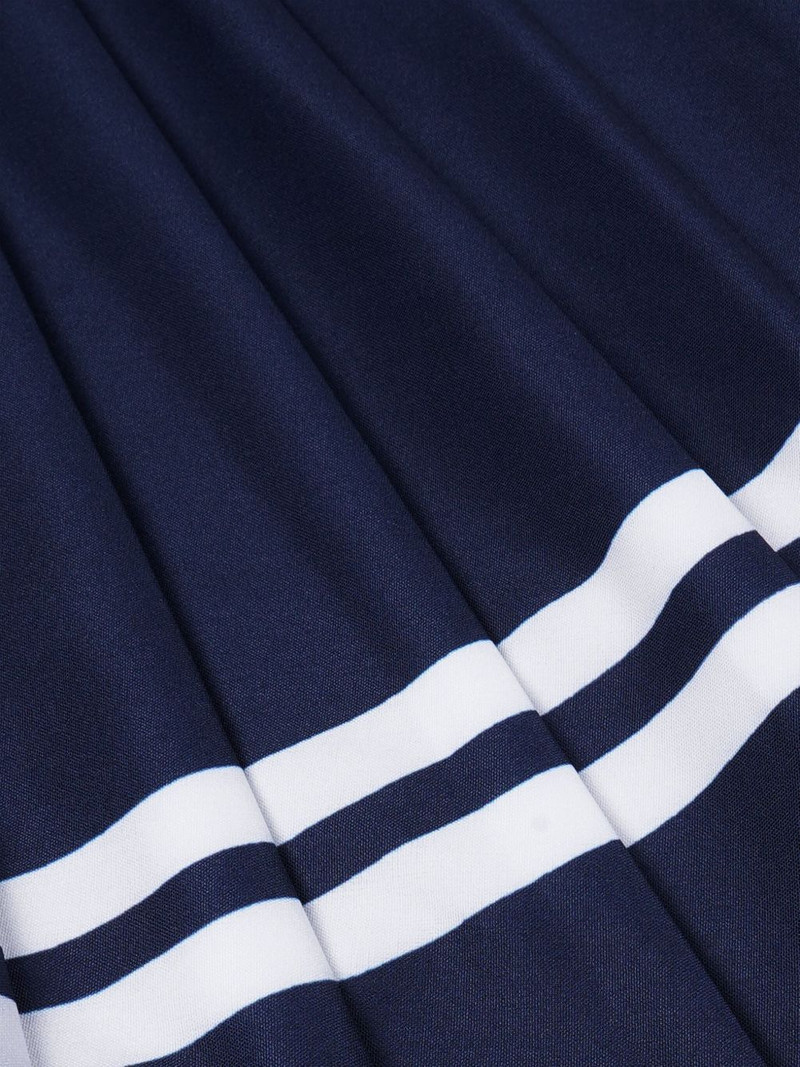 Sporty & Rich pleated stripe mini skirt outlook