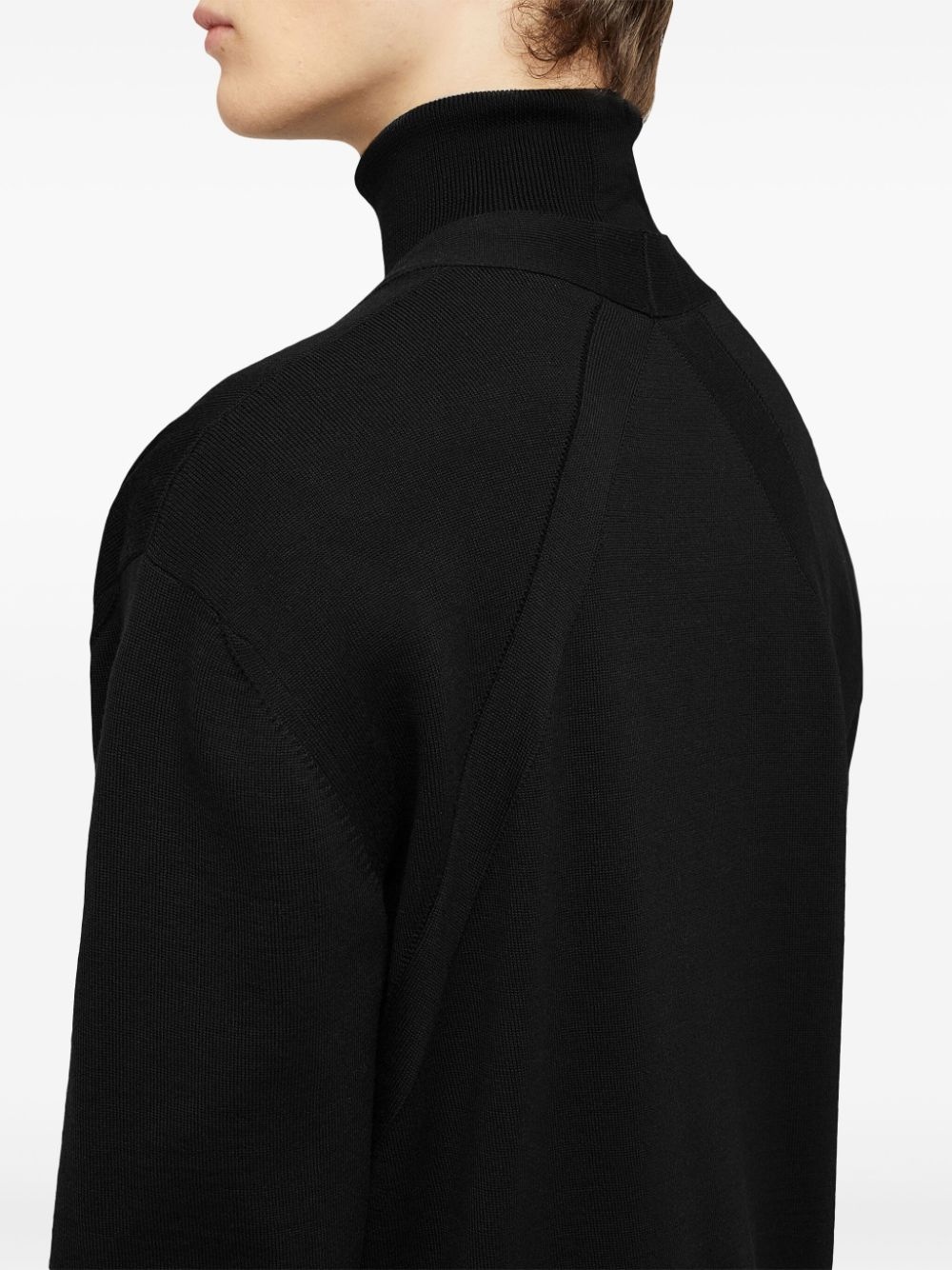 V-neck wool cardigan - 4