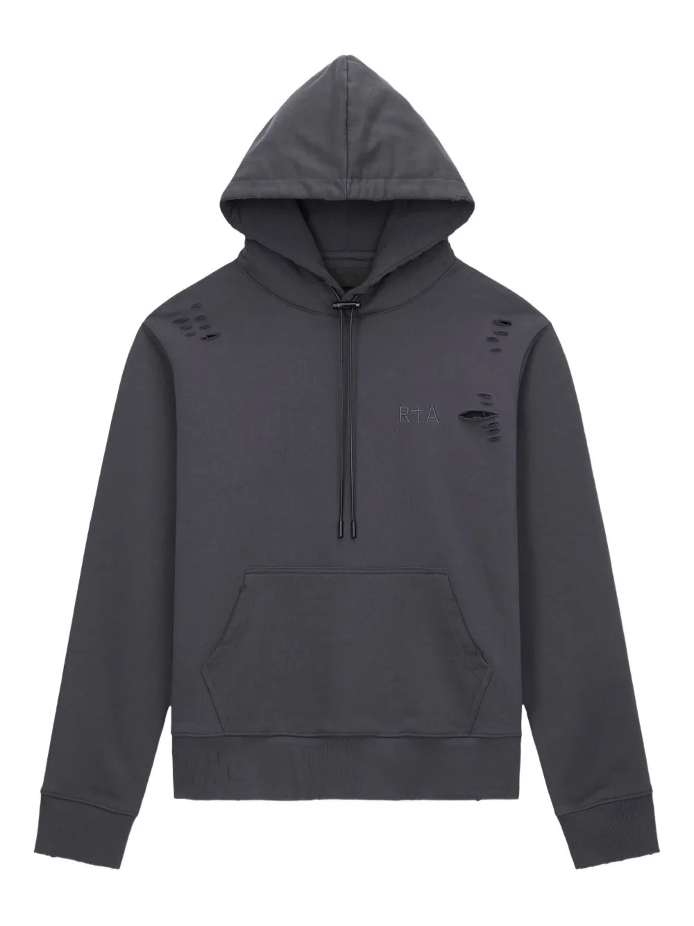 distressed hoodie - 1