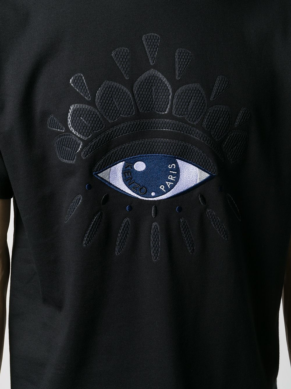 eye print cotton T-shirt - 5