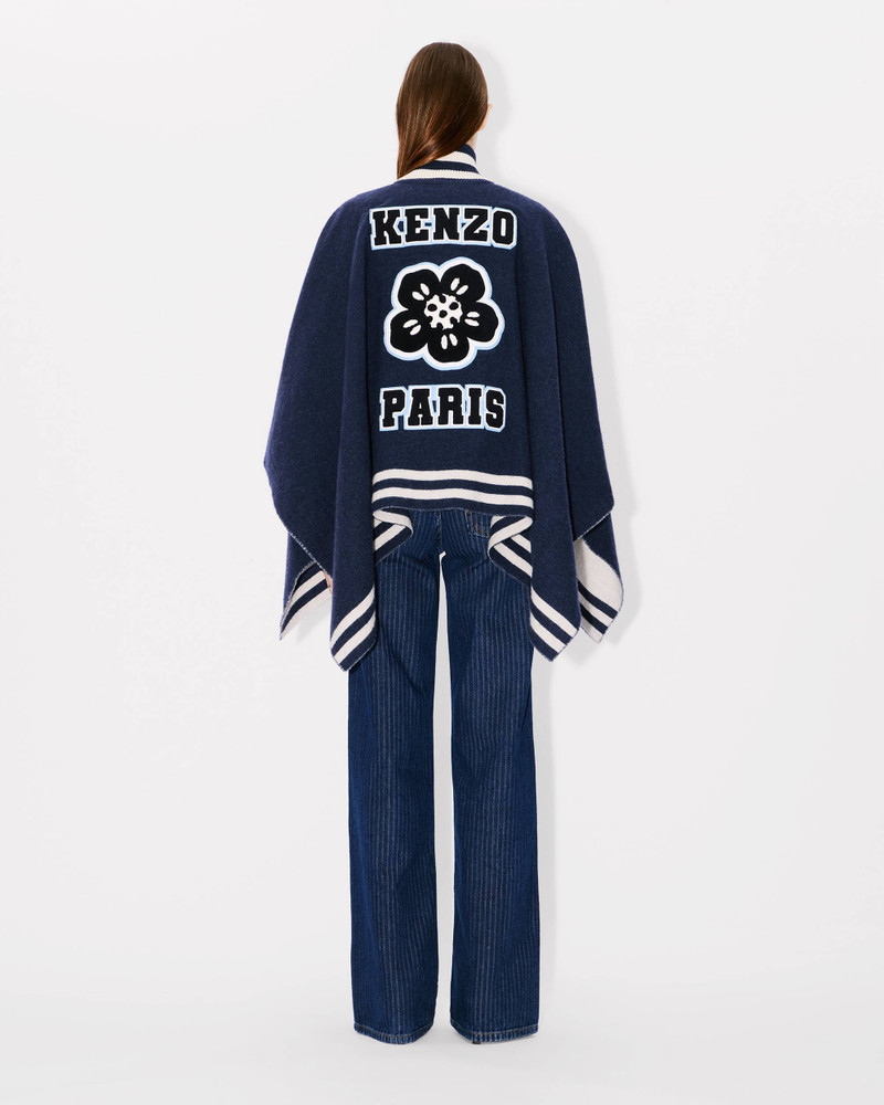 'KENZO Stamp' wool poncho 4