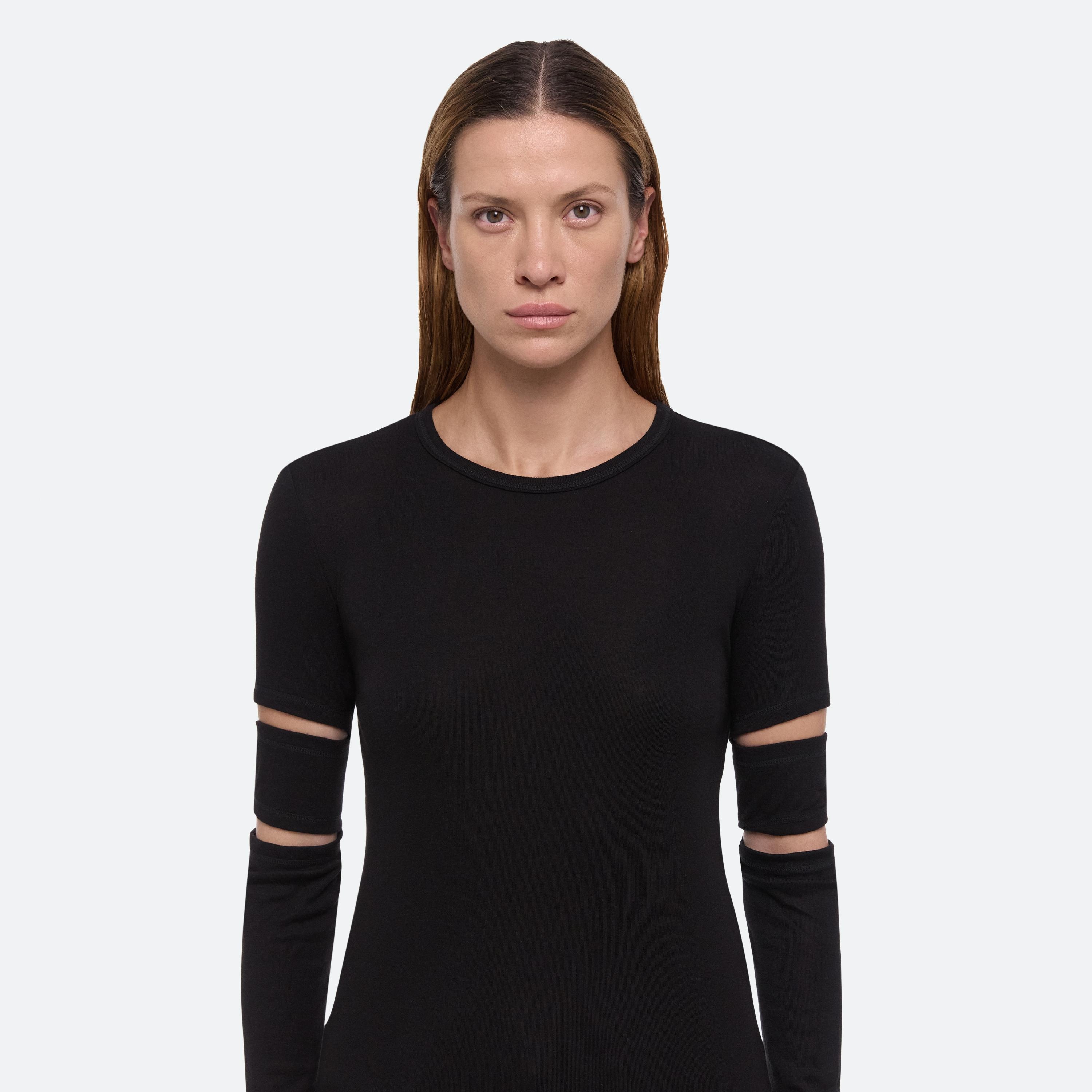 SLASHED LONG-SLEEVED TOP - 6