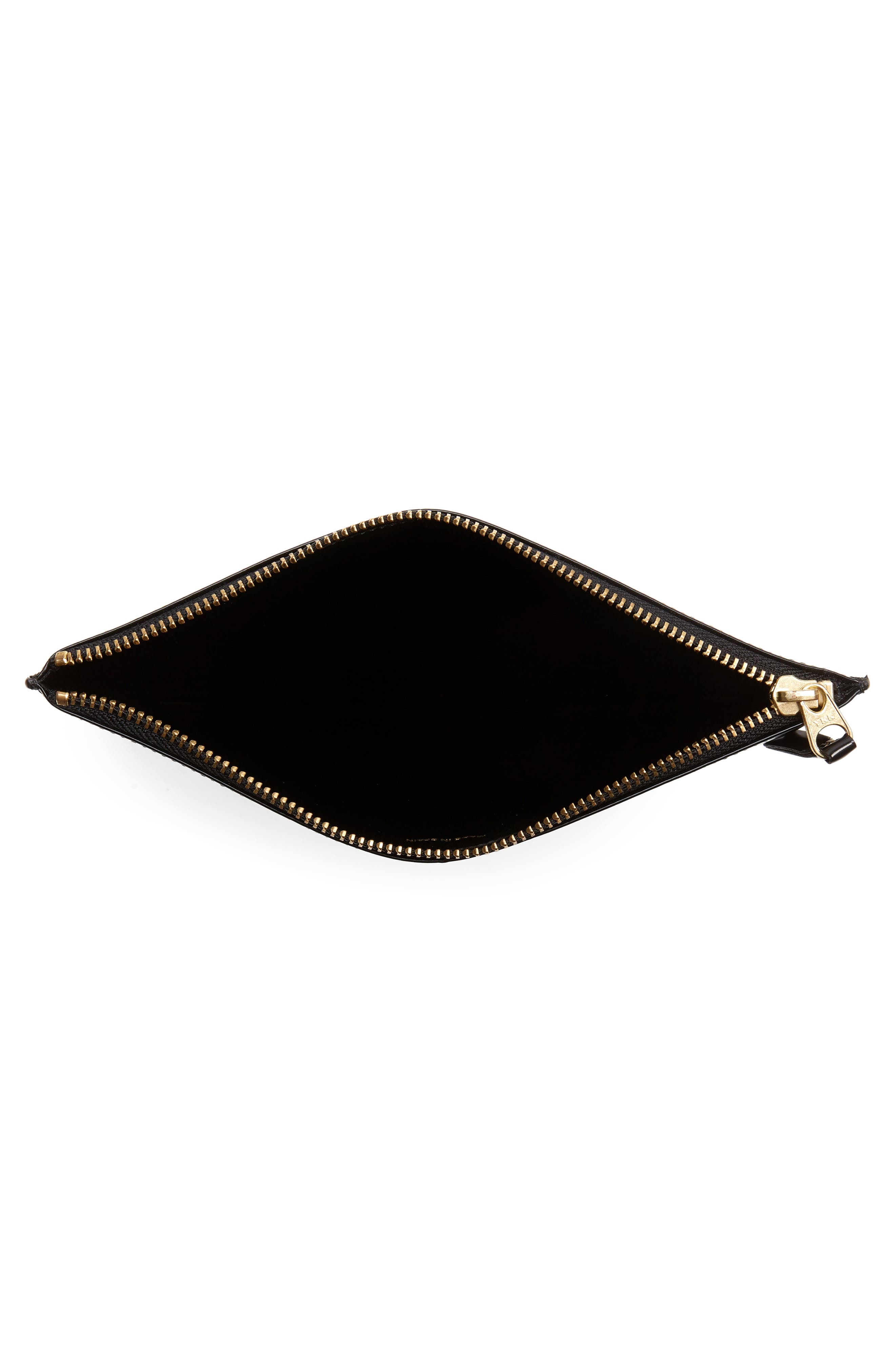 Comme des Garçons Wallets Dot Embossed Large Zip Pouch in Black at Nordstrom - 5