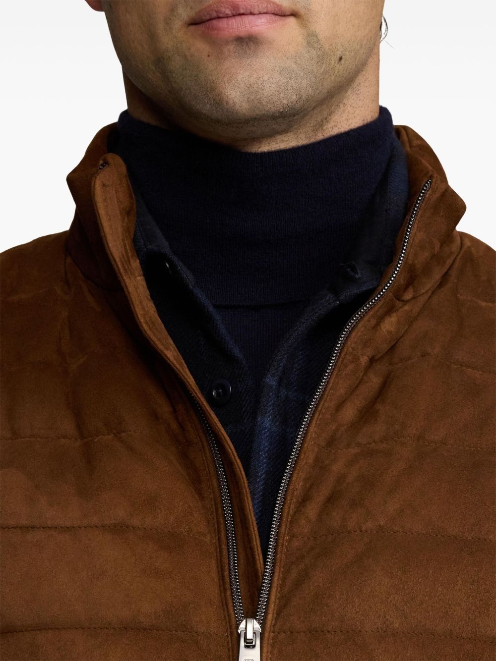 suede gilet - 6