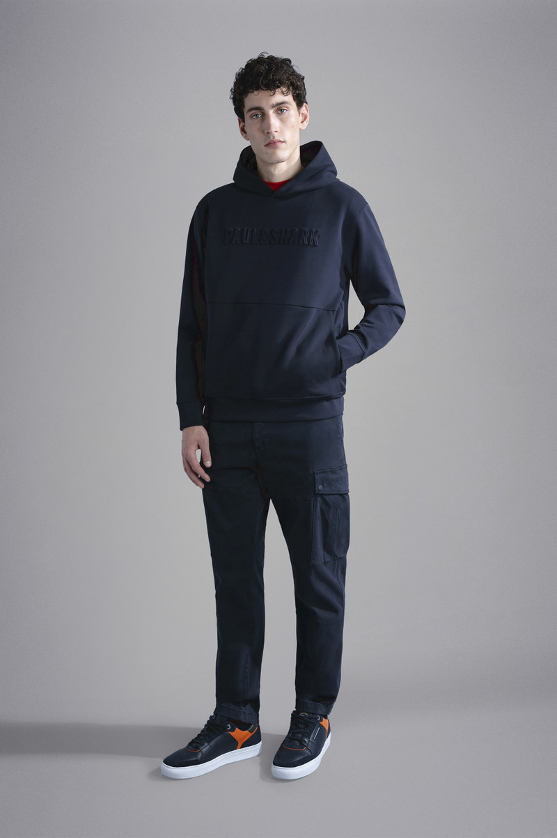 Paul & Shark COTTON ACTIVE FLEECE HOODIE outlook