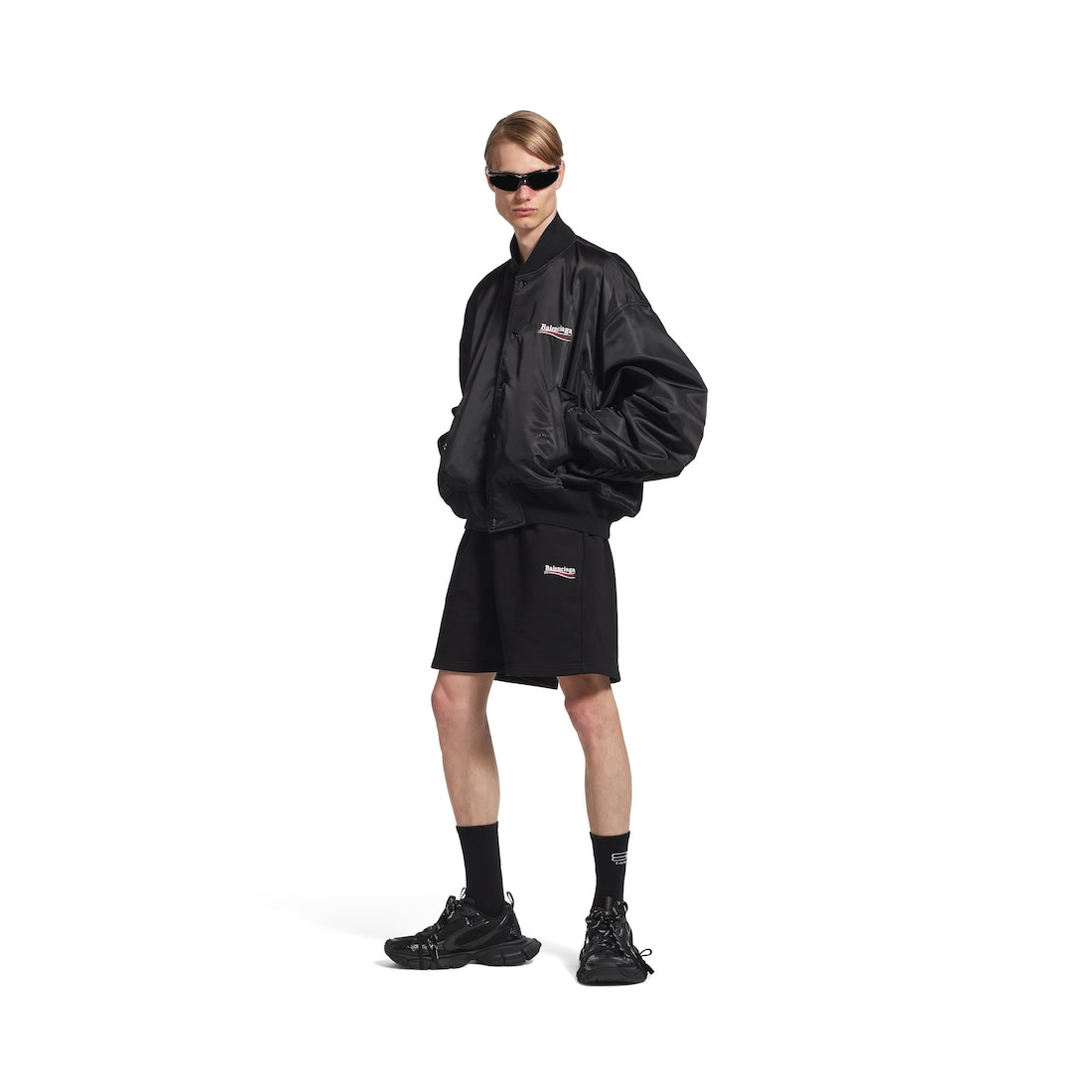 Political Campaign Varsity Jacket in Black - 2