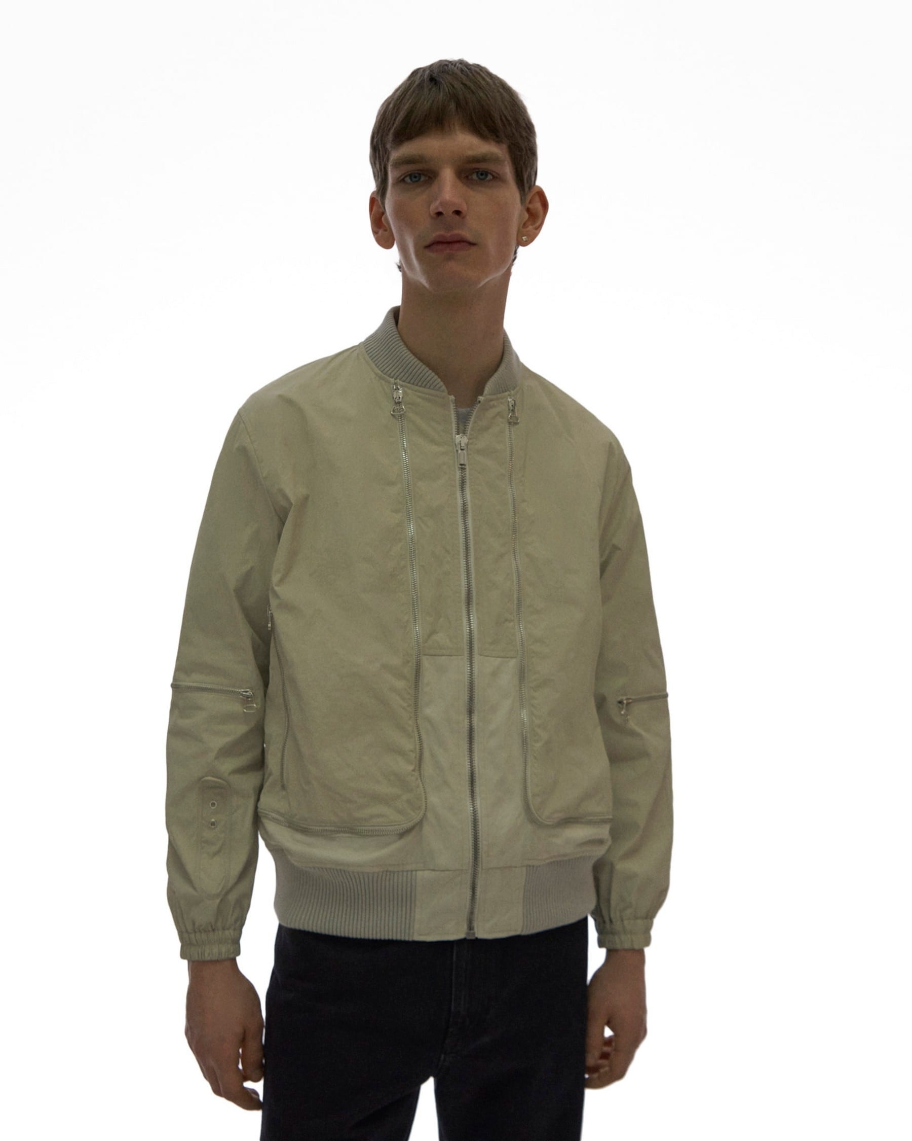 ZIP MESH BOMBER JACKET - 3
