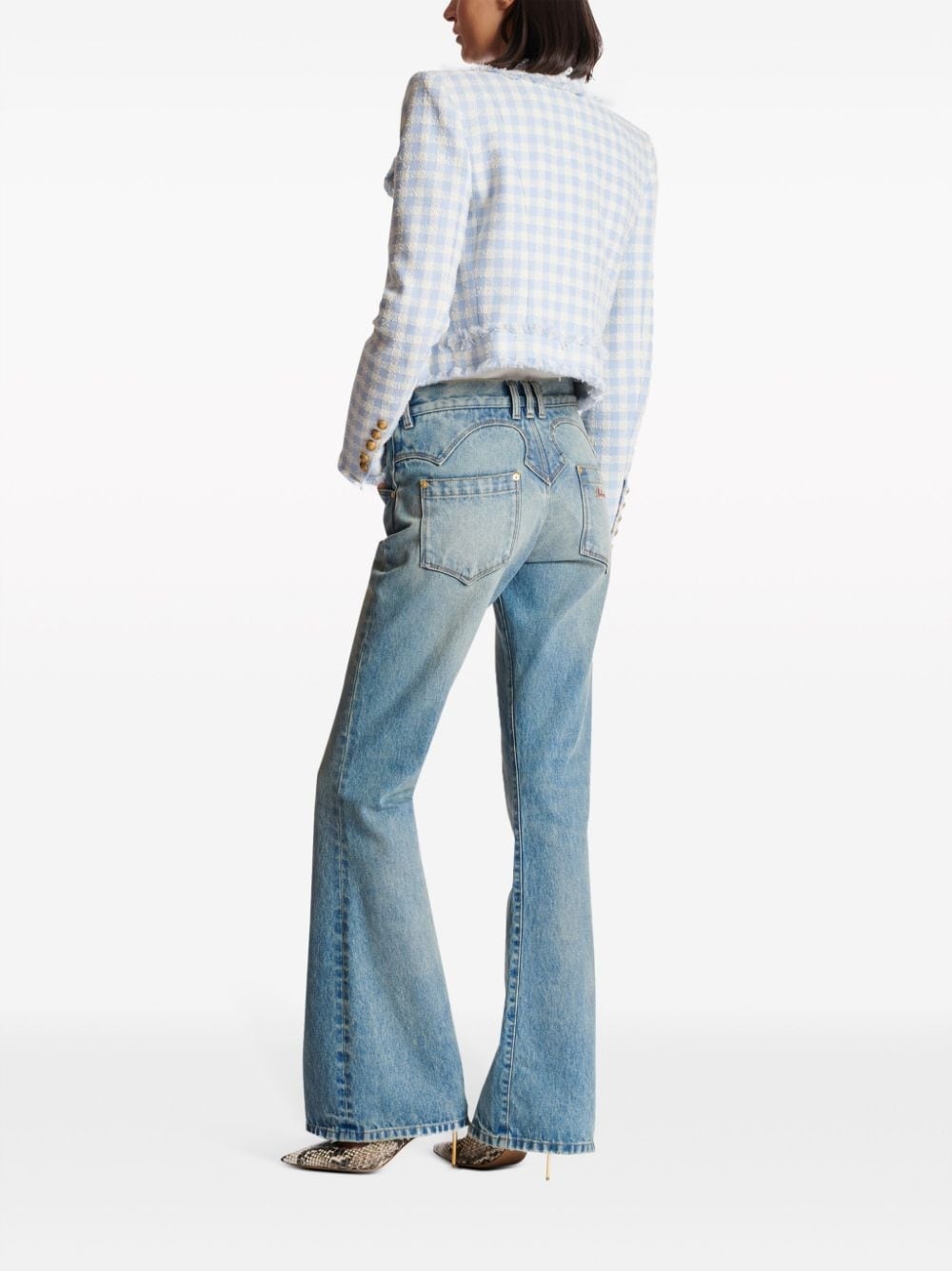 Western low-rise bootcut jeans - 4