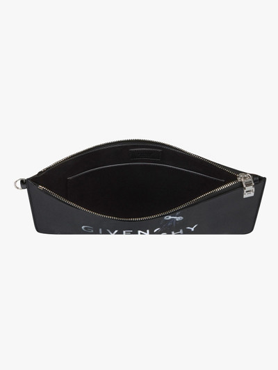 Givenchy GIVENCHY TROMPE L'ŒIL LARGE POUCH IN LEATHER outlook