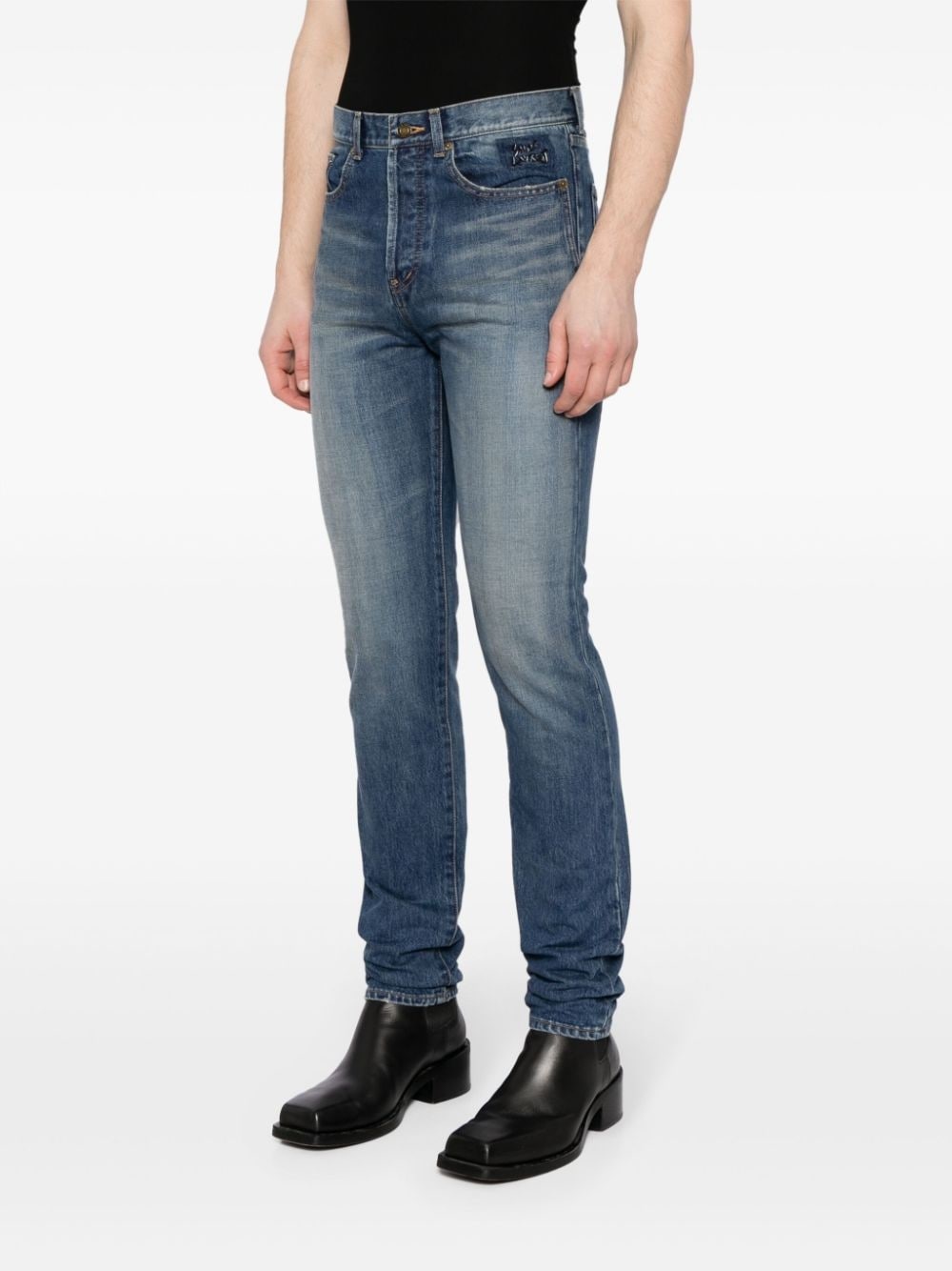 mid-rise skinny jeans - 3