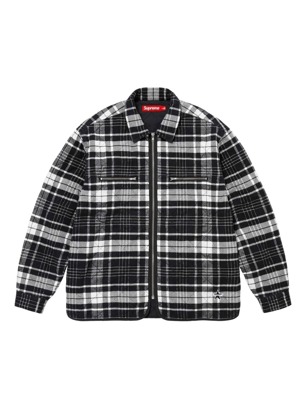 quilted flannel shirt - 1