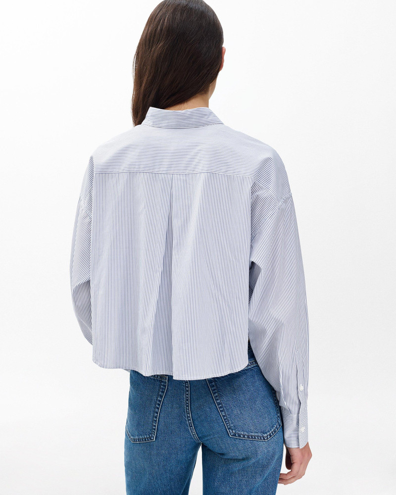 Marin Cropped Striped Shirt 6
