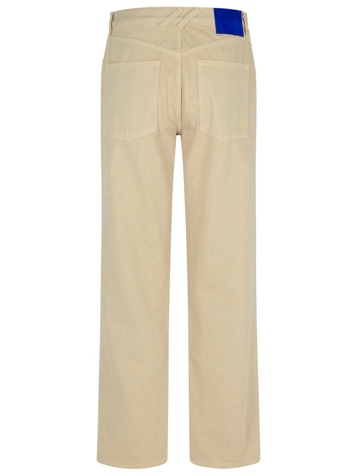 Burberry Cream Cotton Jeans Women - 3