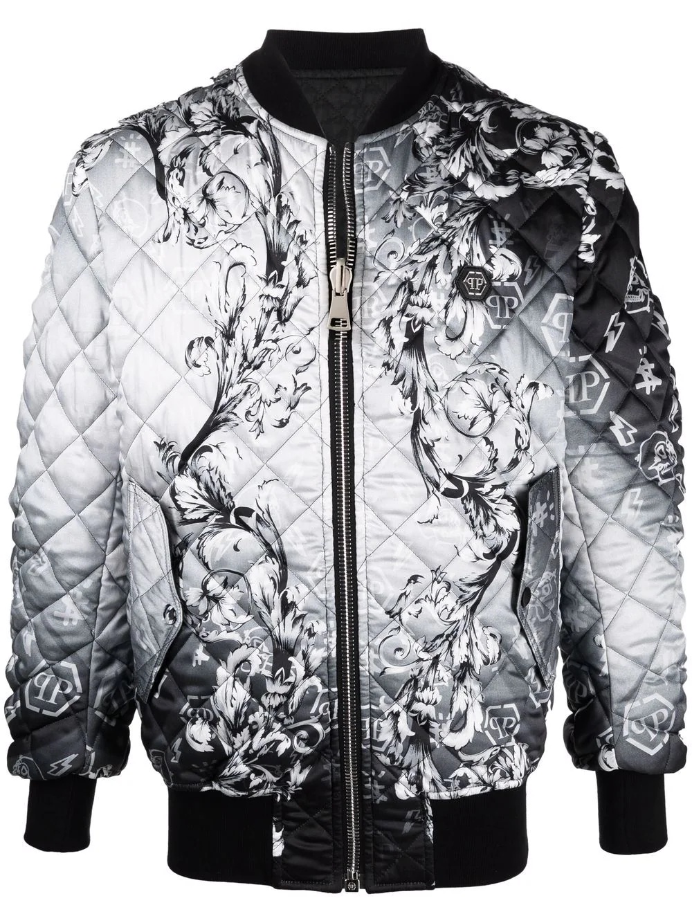 New Baroque quilted bomber jacket - 1