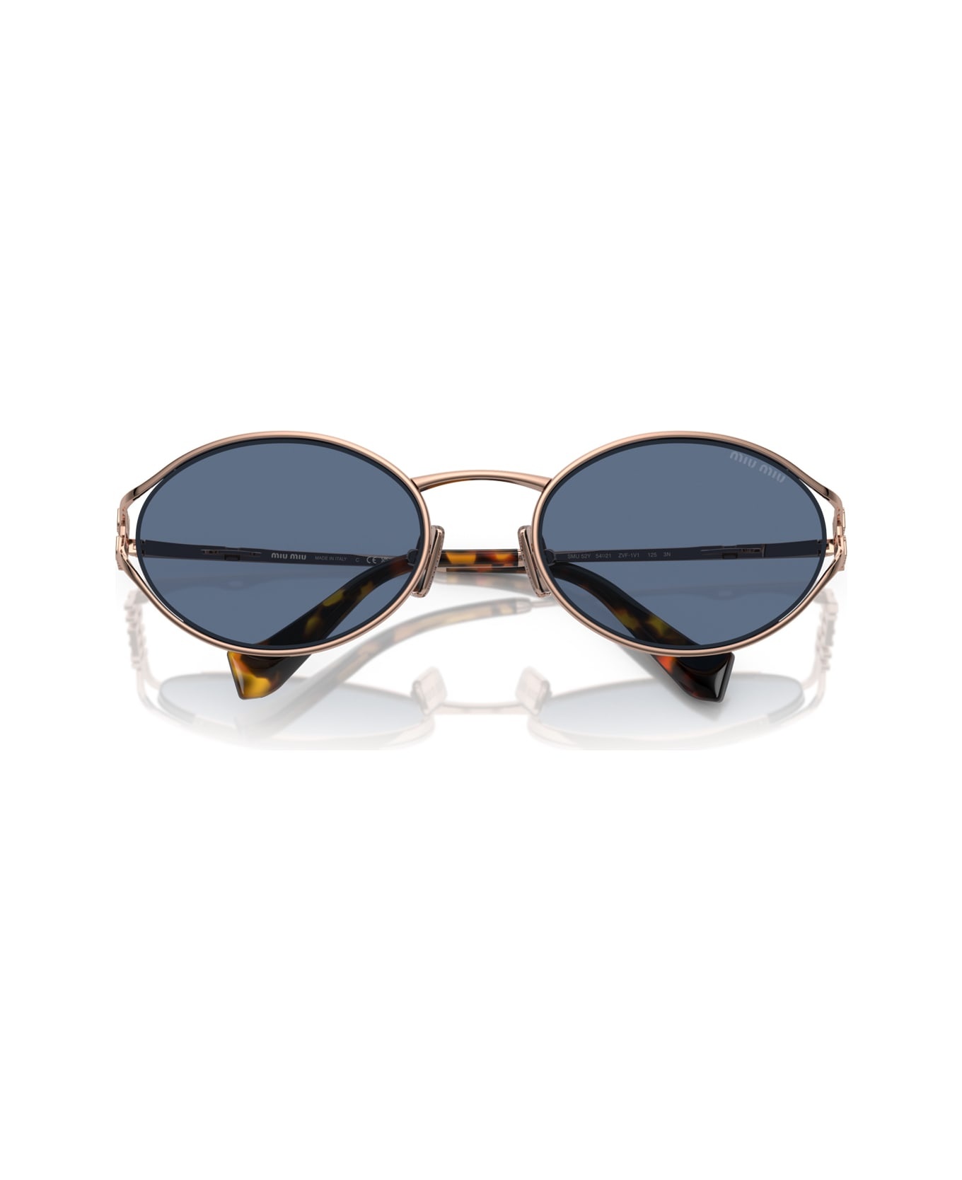 Miu Miu 0mu 52ys Zvf1v1 Oro Rosa Sunglasses - 2