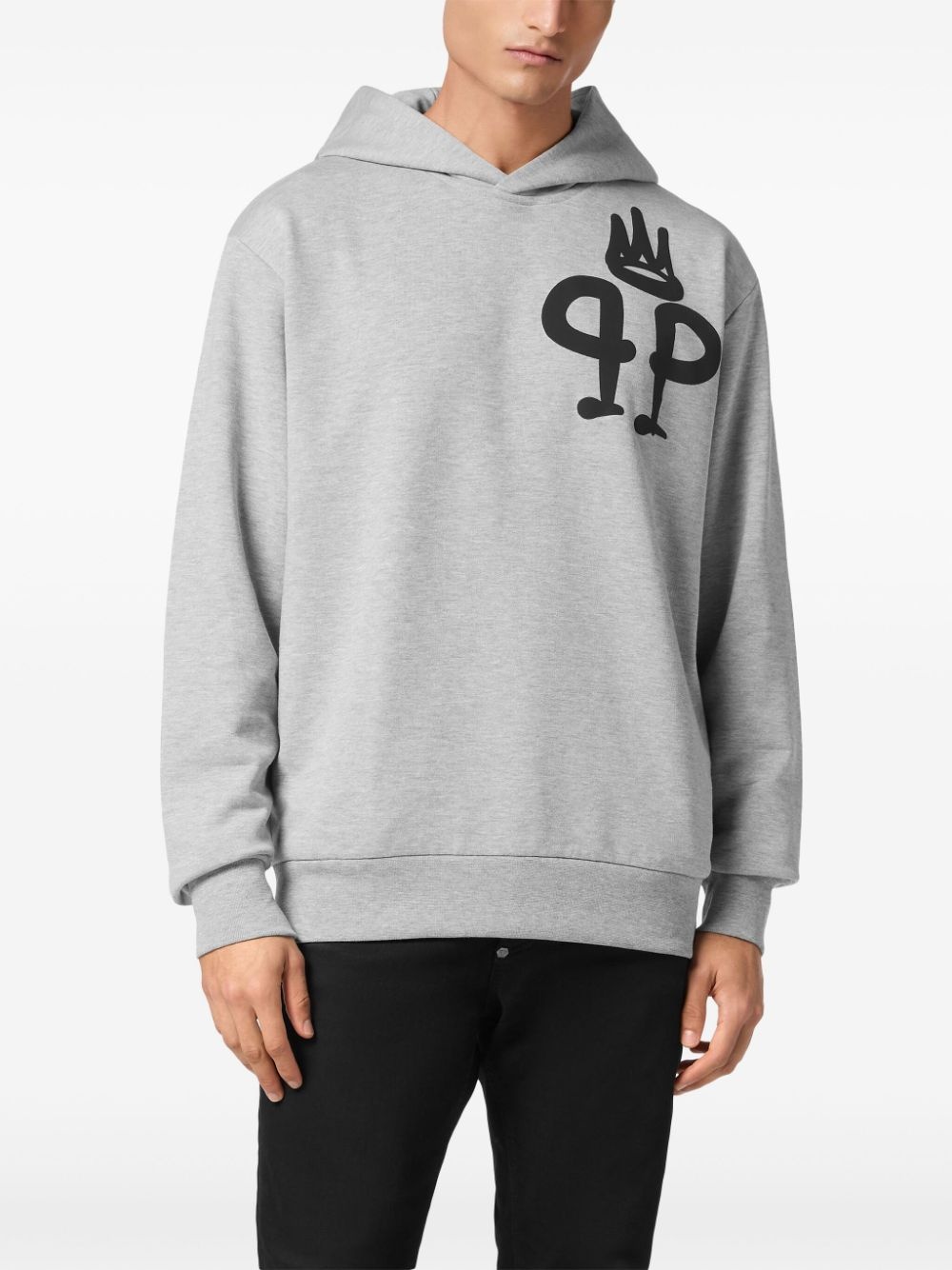 logo-print hoodie - 3