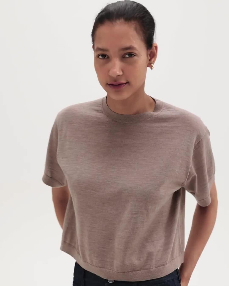 Boxy Tee in Regal Wool 7