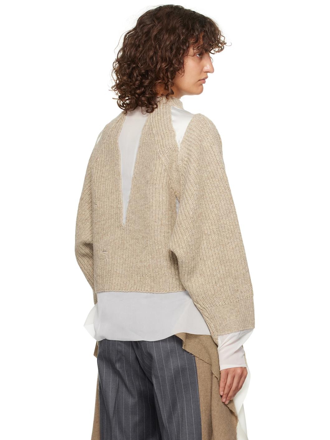Beige UC2D1901 Sweater - 3