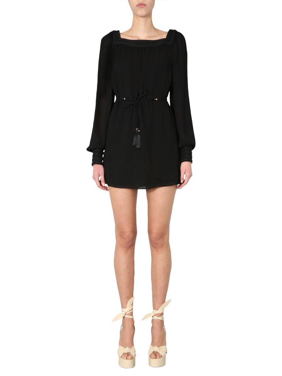 Saint Laurent Women Long Sleeved Dress - 2