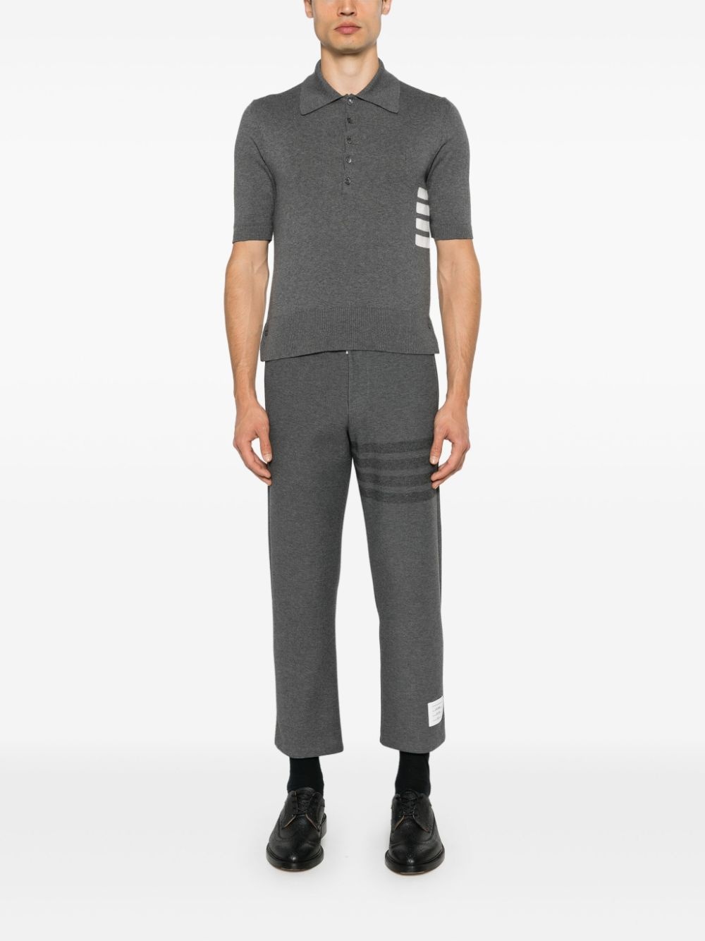 4-Bar cotton polo jumper - 2
