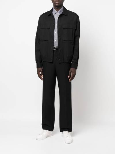 Brioni check button-down shirt outlook