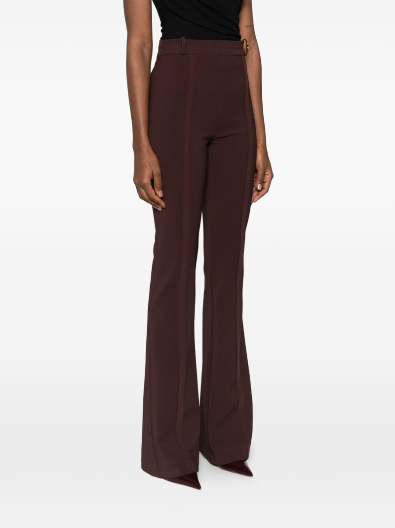 crepe flared trousers 3