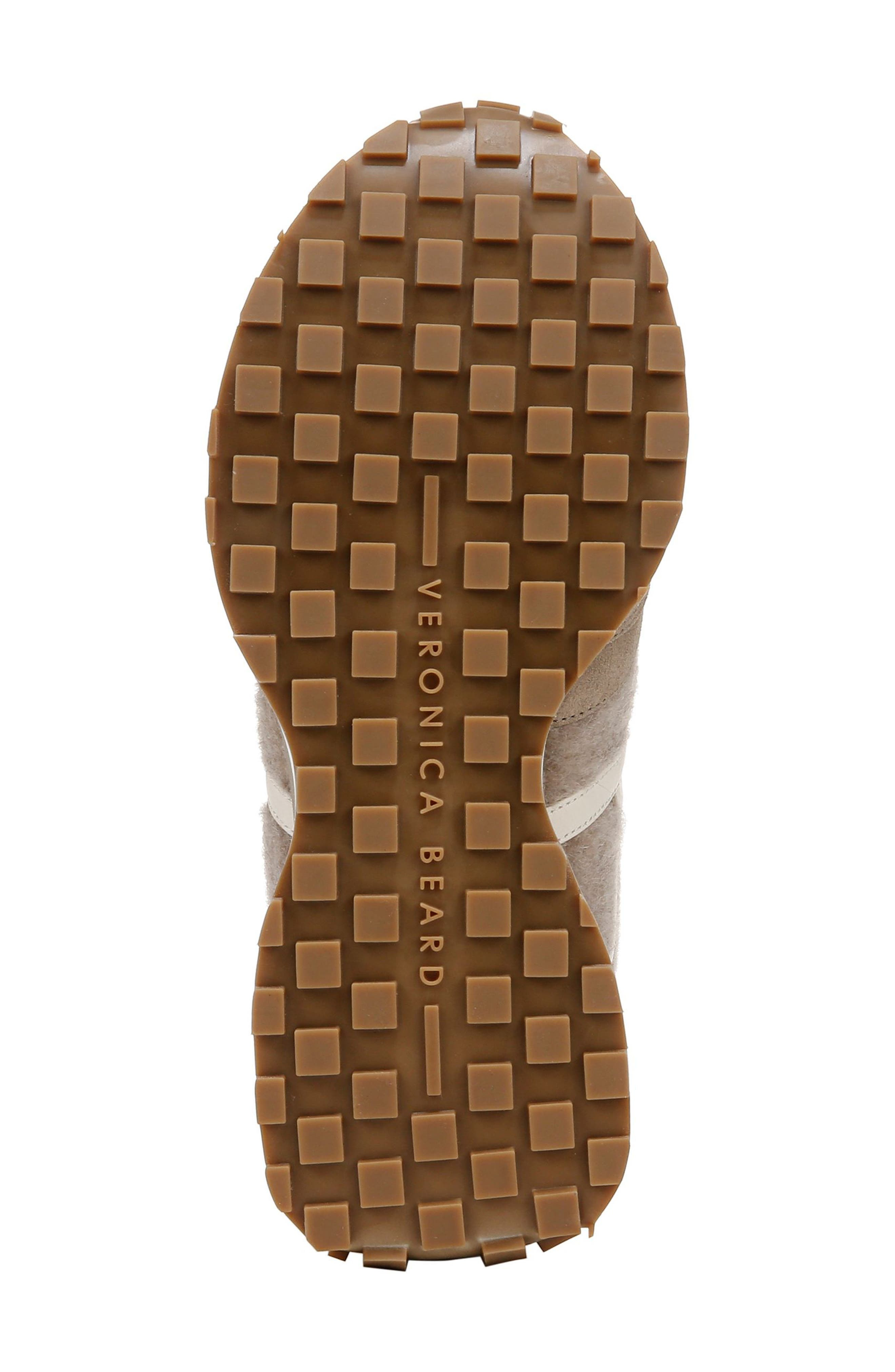 Veronica Beard Valentina Genuine Shearling Lined Sneaker in Cobblestone at Nordstrom - 6