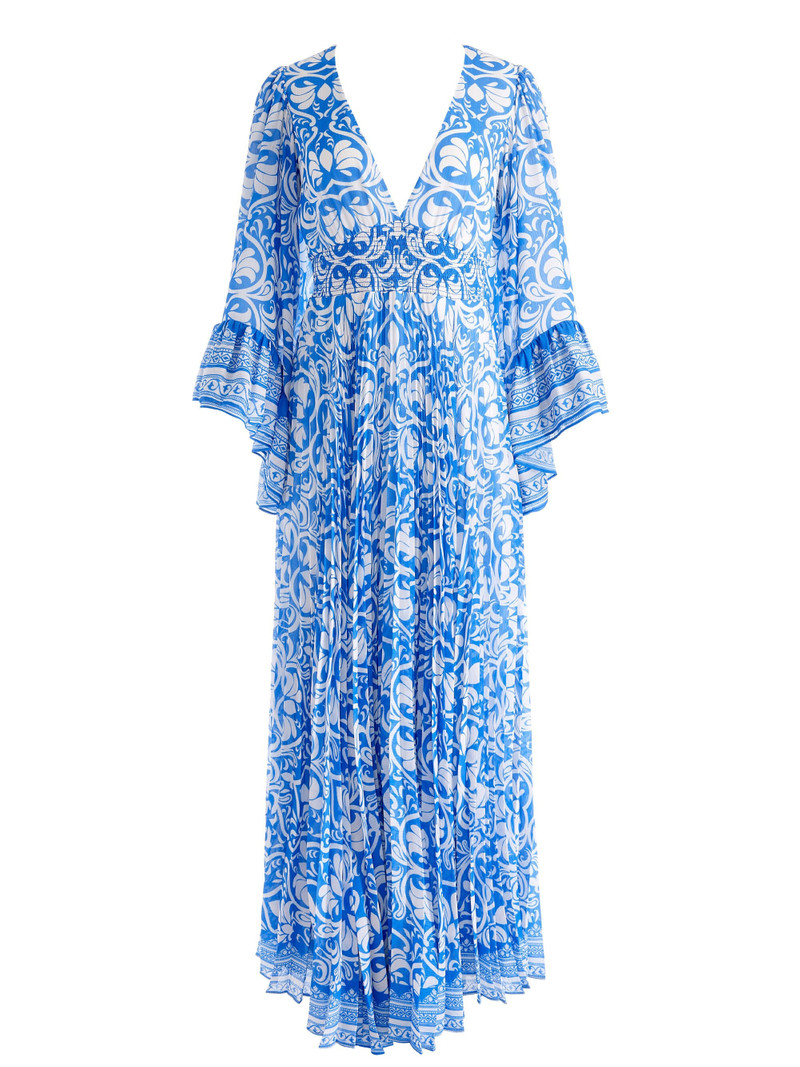 SELENE PLEATED MAXI DRESS 1