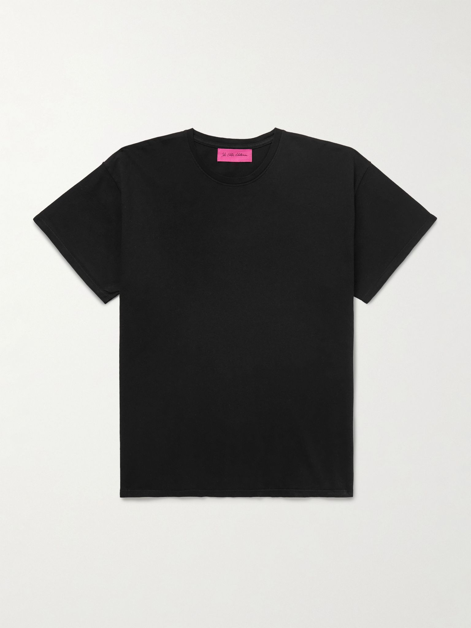 Cotton and Cashmere-Blend Jersey T-Shirt Black - 1