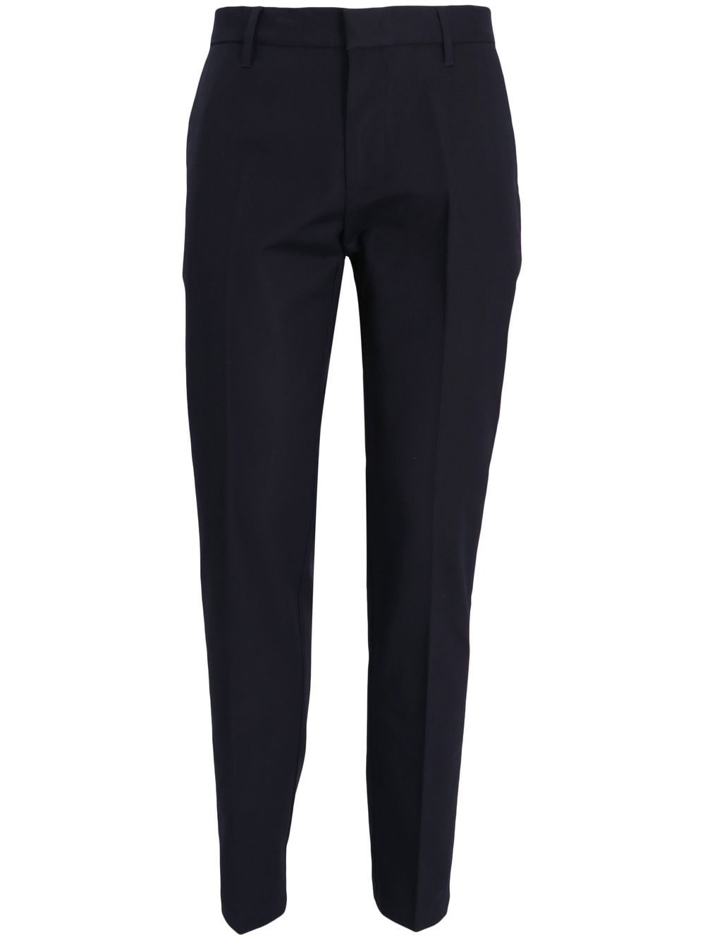 logo-plaque tapered-leg trousers - 1