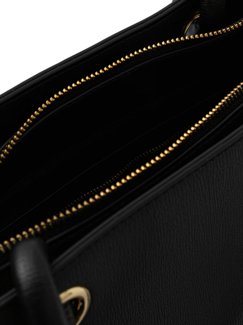braided-handle heart-detail tote bag 3