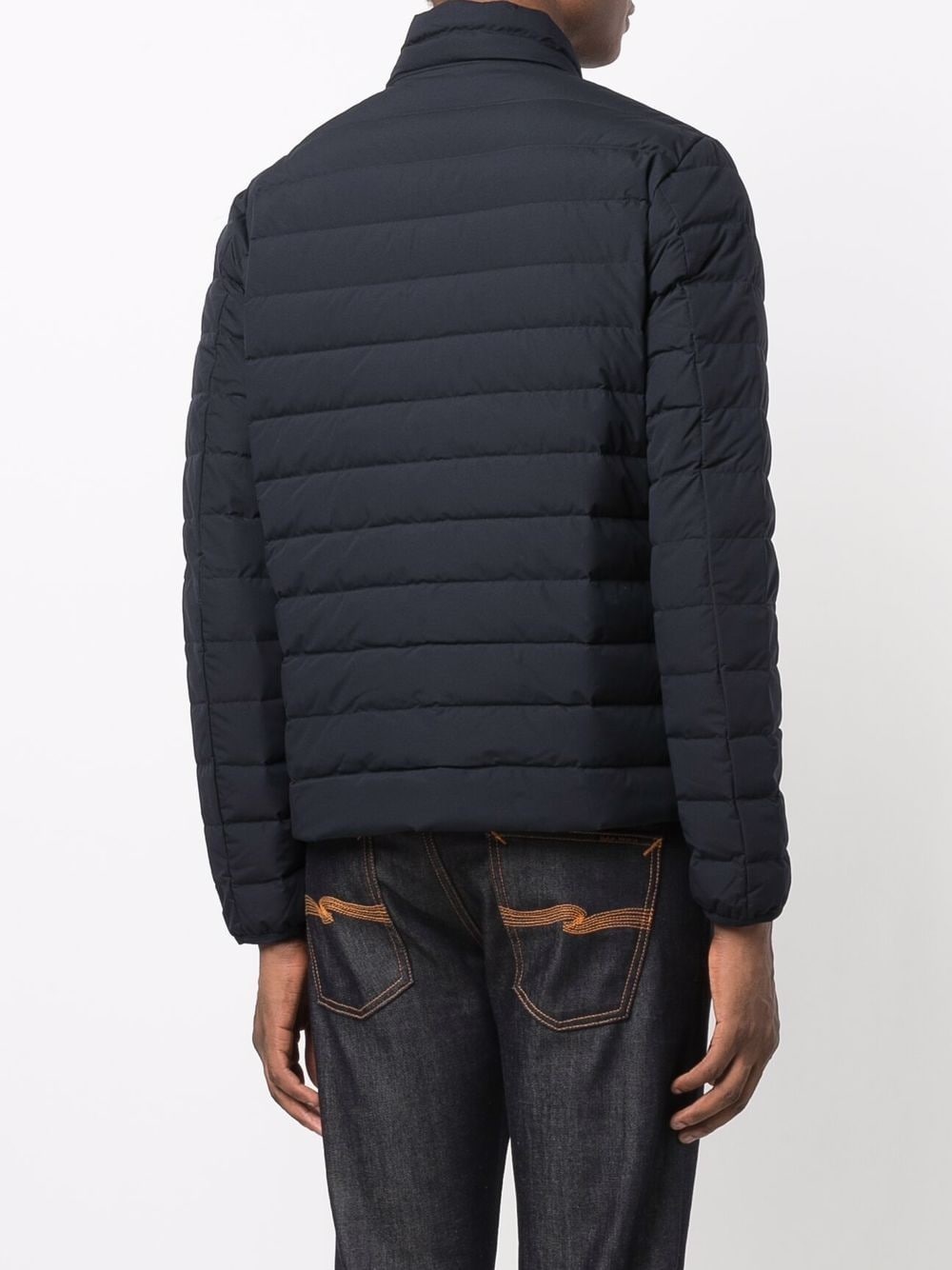 padded logo-patch jacket - 4
