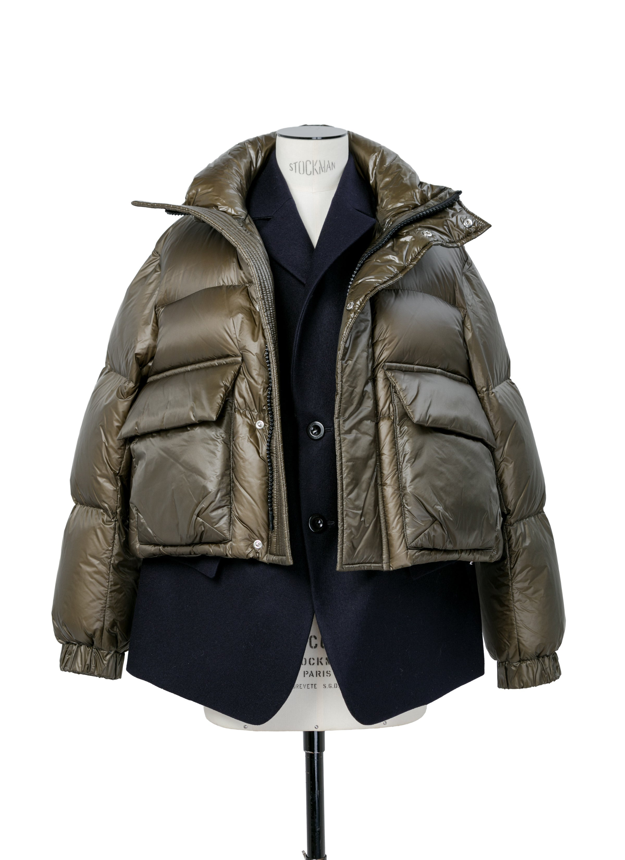 Wool Melton x Puffer Blouson - 3