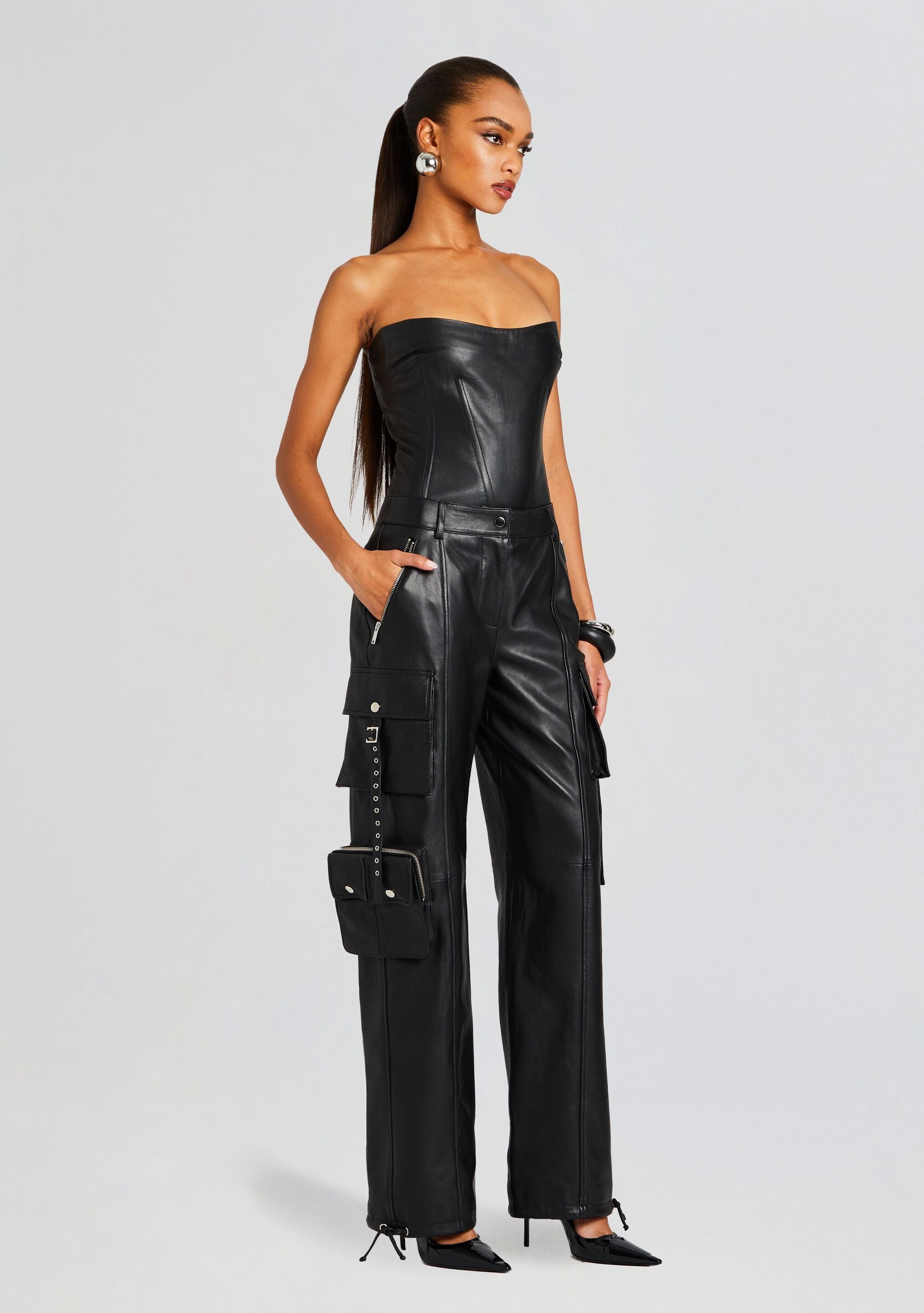 HONEY LEATHER PANT - 3