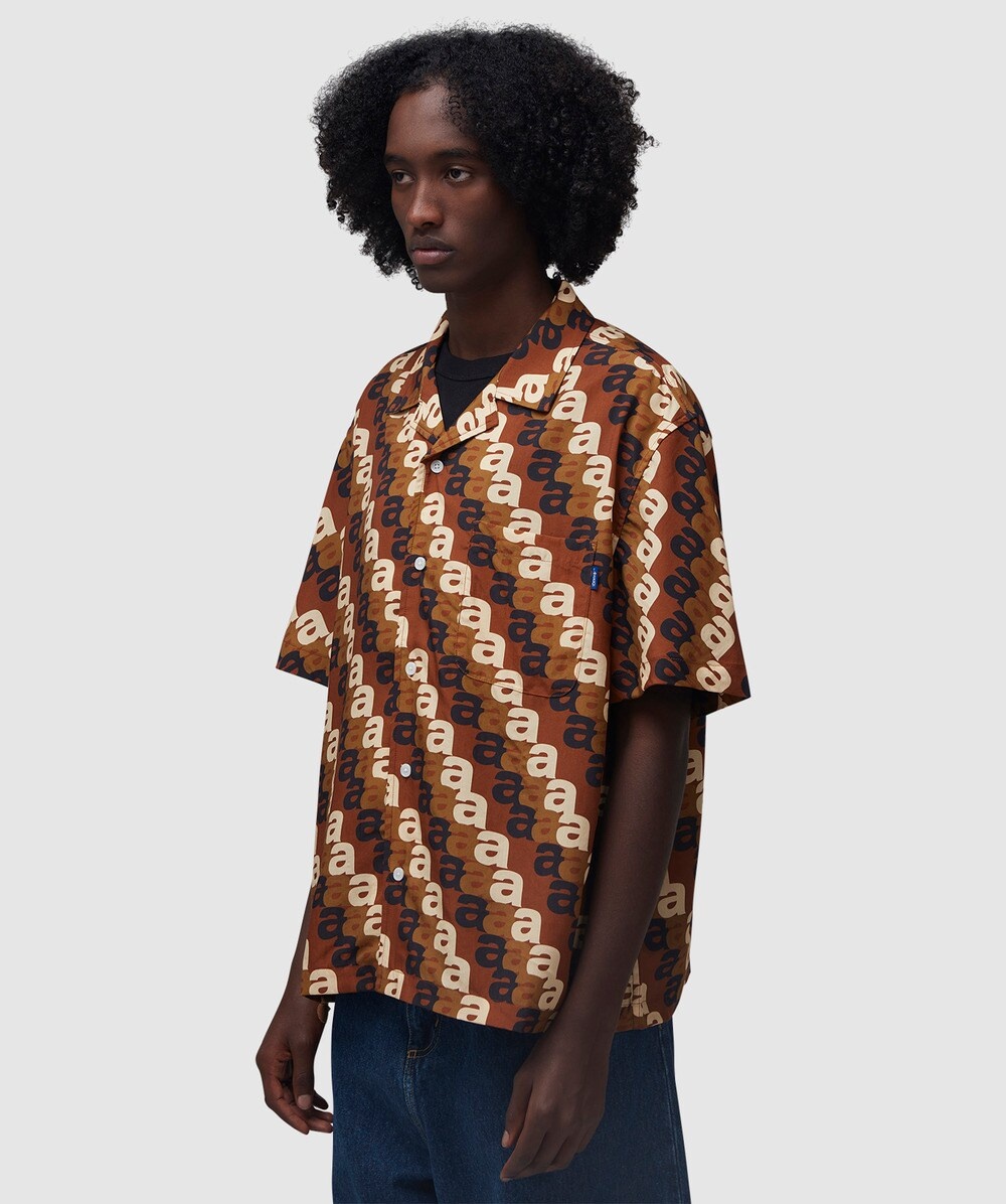 A print camp short sleeve shirt - 2