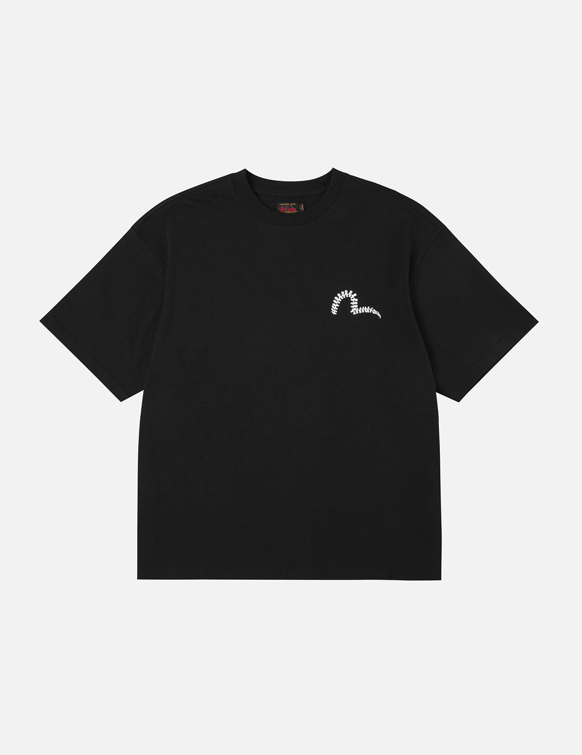 Skull and Seagull Print Oversized T-Shirt - 4