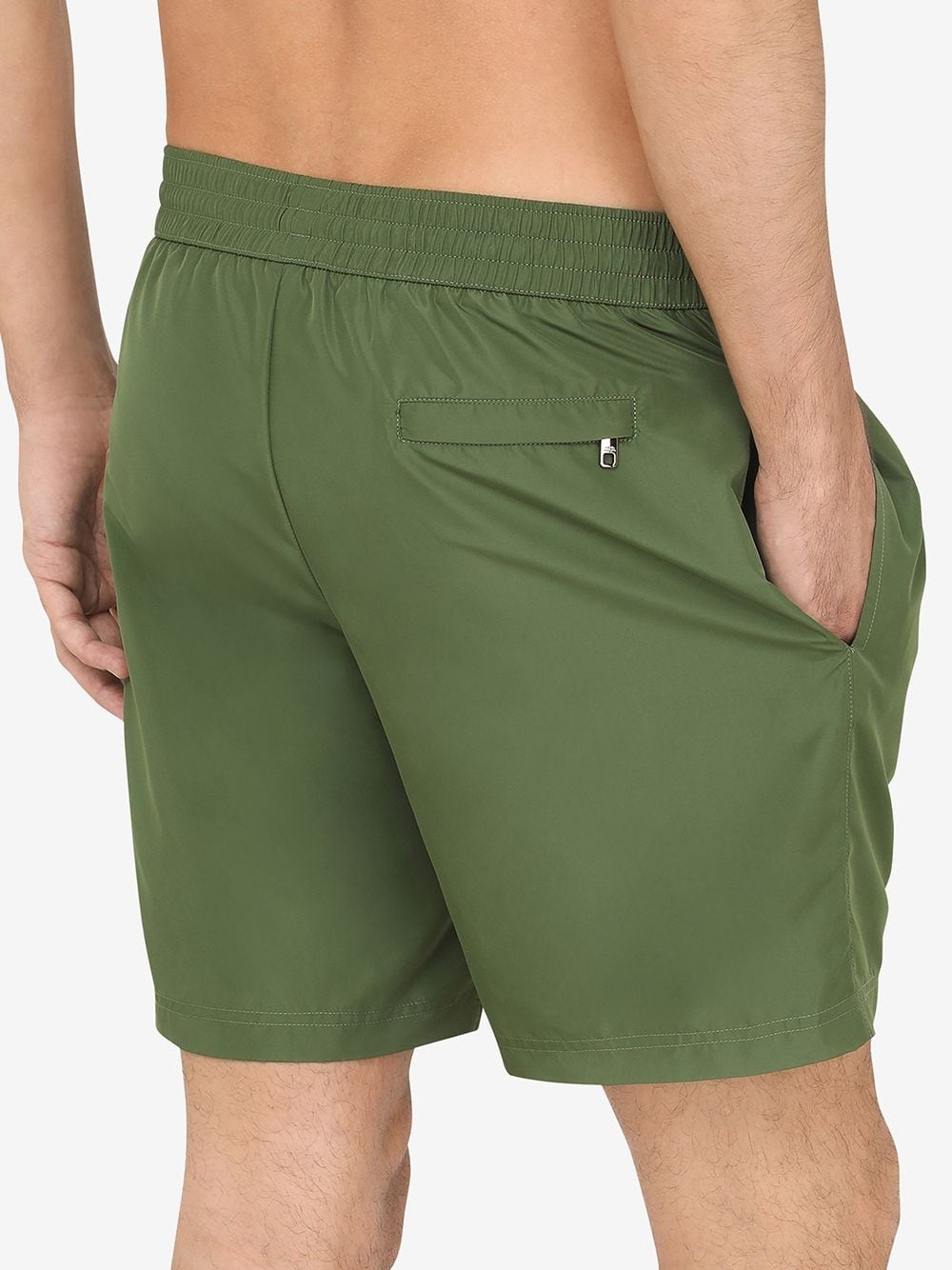 logo-plaque swim shorts - 3