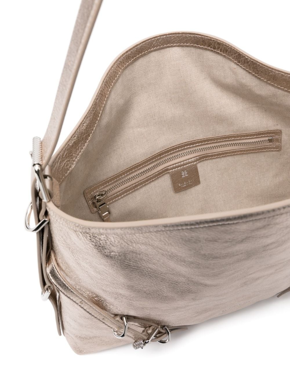 medium Voyou laminated shoulder bag - 5