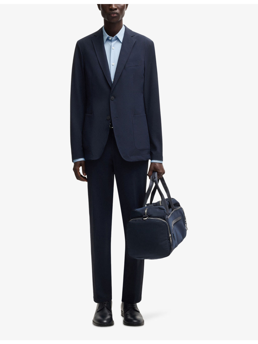 Long-sleeved stretch-woven shirt - 2