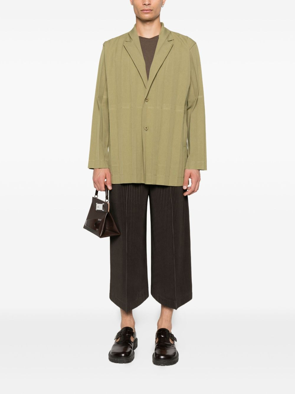 pleated blazer - 2